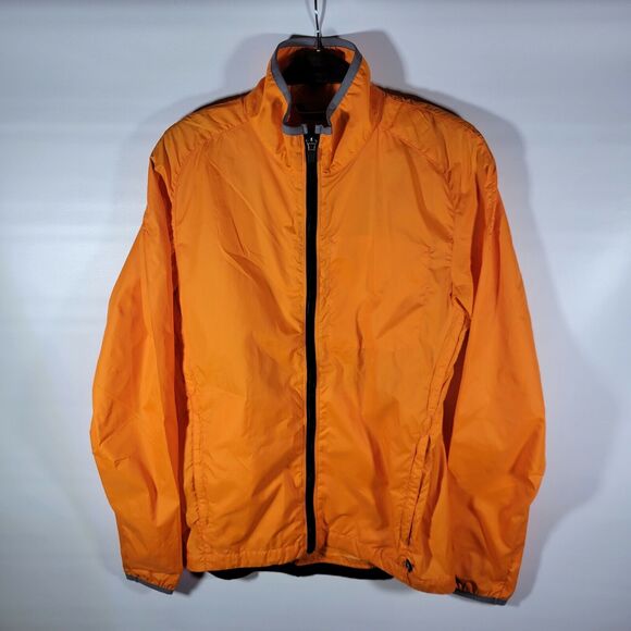 AETHER ORANGE LIGHTWEIGHT CYCLING RIDING FULL ZIP WINDBREAKER JACKET SIZE 0 / XS - Picture 1 of 8